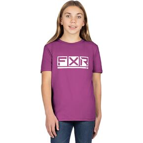 FXR Youth Podium Premium T-Shirt Tee Comfortable Cotton Blend Light Wine/White - X-Large in Kuwait