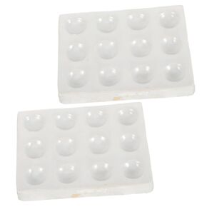 Ciieeo 2 pcs Porcelain Spot Plate for Laboratory Chemical Testing Ceramic Reaction Plate with Compact Design for Easy Operation and Storage in Saudi Arabia