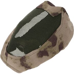 Fencing Face Guard Breathable Metal Mesh Full Face Mask Protective Steel Wire Cover for Outdoor Battle and Anti-Shock Activities in Kuwait