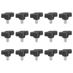 uxcell 4Pcs Clamping Screw Knob, M6 x 12mm Metric Carbon Steel t Shaped Thumb Screws Handle for Quick Remove Hand Tightening Knob Replacement in Kuwait