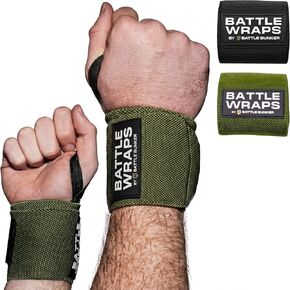 Battle Bunker Wraps Wrist Wraps- Premium Gym Wrist Straps for Maximum Support & Comfort During Lifting- Wrist Straps for Weightlifting to Boost Control & Stability- Built for Confidence & Power in Saudi Arabia