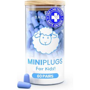 SnoozePlugs Slim - Small Earplugs for Small Ear Canals, Slim Ear Plugs for Sleeping, 60 Pairs Women's Earplugs for Sleep - 33db NRR Comfortable Soft Foam Plugs for Sleeping, Dispoable and Ultra-Soft in Kuwait