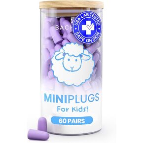 SnoozePlugs Slim - Small Earplugs for Small Ear Canals, Slim Ear Plugs for Sleeping, 60 Pairs Women's Earplugs for Sleep - 33db NRR Comfortable Soft Foam Plugs for Sleeping, Dispoable and Ultra-Soft in Kuwait