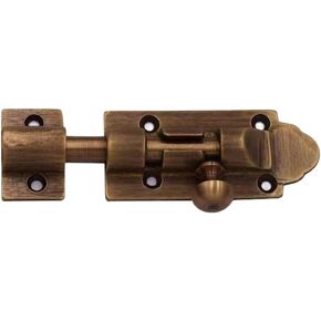 Door Locks, Slide Bolt Gate Latch Lock with Padlock Hole Heavy Duty Wood Doors Window(Brass,14cm) in Saudi Arabia
