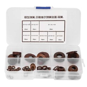8 Types Disc Washer Gasket, Disc Spring Washers Spring Disc Washer Gasket Disc Spring for Clutches Safety Valves Pressure Reducing Valves in Kuwait