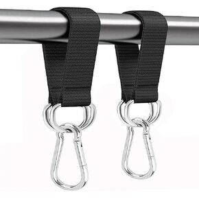 Heavy-Duty Suspension Straps with Carabiner - Versatile Hanging Kit for Fitness, Pull-Up Bar, Hammocks, and Outdoor Use, Supports up to 220lbs in Kuwait