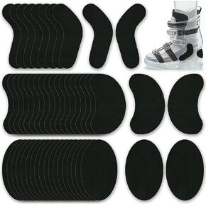 50 Pcs Ski & Snowboard Boots Fitting Pads 3 Sizes Self-Adhesive Foam Padding - 10 J Bars Snowboard Boots 20 Heel Lift Pads and 20 Ankle Ski Boot Fitting Pad to Reduce Heel Lift & Ankle Blisters in Kuwait