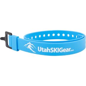 Utah SKI Gear 21" Strap with Aluminum Buckle - Weatherproof, UV-Resistant, Perfect for Securing Skis, Backcountry Backpacking, Daisy-Chain for Added Length, Usable Length up to 19" in Saudi Arabia