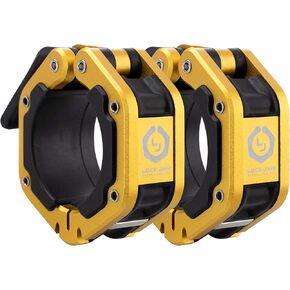 Lock-Jaw FLEX Quick Release Aluminum Barbell Collar with MAGNET (Gold) in Kuwait