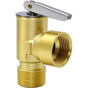 صمام تخفيف ضغط سخان المياه 100 رطل لكل بوصة مربعة، وصلة NPT 3/4 بوصة، الحد الأقصى للإدخال 510,000 وحدة حرارية بريطانية/ساعة يستخدم صمام تحرير الضغط الزنبركي لنظام المياه الباردة والساخنة in Kuwait