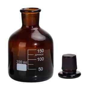 200 مل براون الفم طحن سدادة الزجاج زجاجة مادة السيليكات زجاجة أخذ العينات in Kuwait