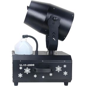 Control Snow Machine, Shaking Head Snowflake Machine, Portable 180° Swing Snow Machine with Flight Case/Remote Control, Suitable for Weddings, Parties in Kuwait