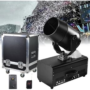 Outdoors Snow Machines, 2000W Party Snow Machine, with Remote Control, Flight Case, 6~8 Meters Spray Distance, for Wedding Party Holidays in Kuwait