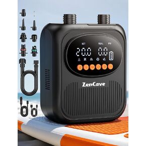 Paddle Board Pump Electric Portable: Rechargeable 20PSI High Pressure SUP Pump, Dual Stage Inflation & Deflation, Auto Shut-Off, 13500mAh Inflates 4 SUPs, 12V DC Car Connector, for Kayaks, Tents, Boat in Saudi Arabia