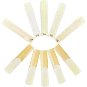 10 Pack 3.07x0.86in Soprano Saxophone Reeds, Versatile Rich Sound Sax Reeds with Plastic Case for Soprano Saxophone Beginner and Player Performance (3) in Kuwait