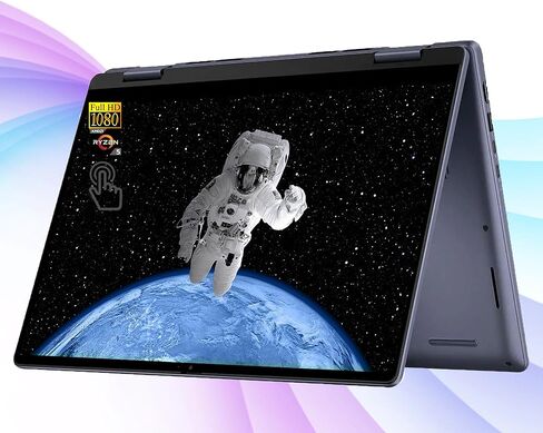 Dell Inspiron 14 "2-in-1 FHD Touchcreen 2025 تم ترقية الكمبيوتر المحمول | AMD Ryzen 5 6-Core (Beat I7-12650H) | 64GB DDR5 RAM | 2TB SSD+128GB SSD | in Saudi Arabia