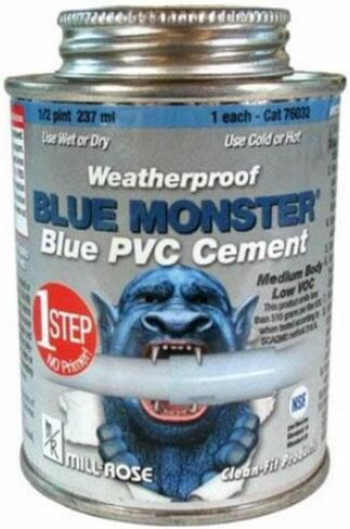 Millrose 76030contact-cementsPVC مجموعة سريعة للأسمنت، أسمنت بخطوة واحدة، لا يتطلب برايمر، صديق للبيئة - منخفض المركبات العضوية المتطايرة in Saudi Arabia