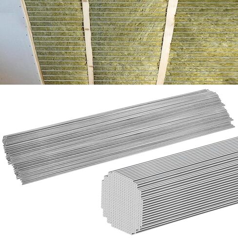 160 قطعة سلك دعم عازل 16 بوصة 1095 سلك معدني من الفولاذ عالي الكربون 2 مم معدن قوي معزول يدعم قضبان لسقف الأرضيات العلية وعزل الجدار in Kuwait