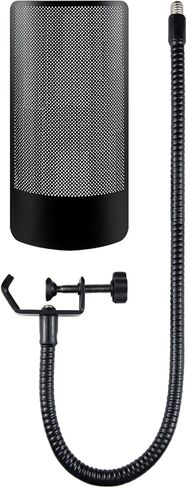 فلتر بوب للميكروفون من SOULWIT Shield لـ HyperX QuadCast/S/2/2S، غطاء إسفنجي للميكروفون مع زجاج أمامي معدني لمعظم حوامل الصدمات HyperX - أسود in Saudi Arabia