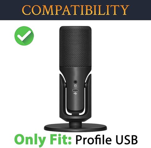 SOULWIT 2 قطعة ميكروفونات بوب فلتر لملف تعريف Sennheiser USB، غطاء ميكروفون واقٍ من إسفنج الزجاج الأمامي - أسود in Saudi Arabia