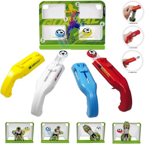 bottle cap shooting gun - Fun bottle opener tool launches bottle caps for parties, barbecues, and bar games (color) in Saudi Arabia