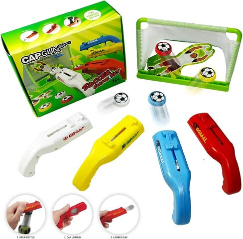 bottle cap shooting gun - Fun bottle opener tool launches bottle caps for parties, barbecues, and bar games (color) in Saudi Arabia