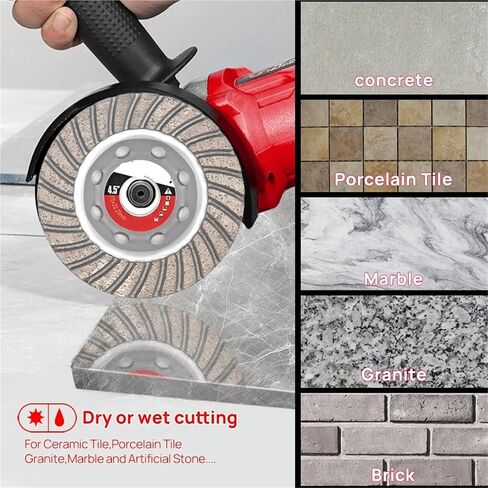 Diamond Grinding Wheel, Dia 125mm/5inch Segmented Turbo Row Cup Discs for Concrete Brick Hard Stone 1PCS in Saudi Arabia