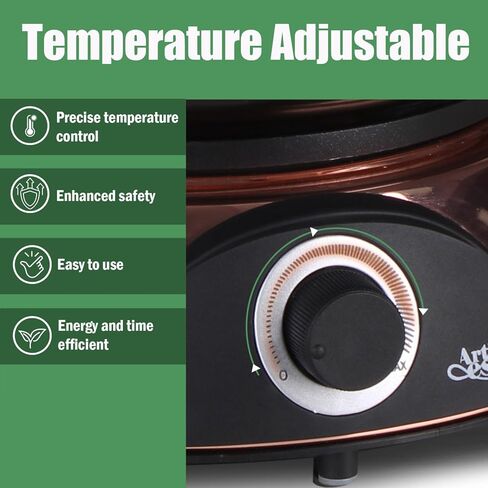 Artestia Swiss Design 1500W Electric Fondue Pot Set for Melting Chocolate Cheese Pot Sets with Temperature Control for Oil Broth Fondue Party, 8 Colored Fondue Forks in Kuwait