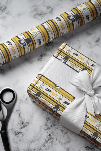 ONDEMAND FAN NCAA Wrapping Paper with Victory Stripes design (Appalachian State Mountaineers,Wrapping Paper 30" x20') in Kuwait