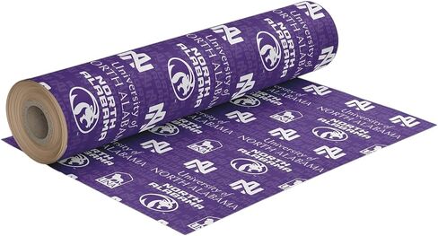 ONDEMAND FAN NCAA Wrapping Paper with Team Tapestry design (North Alabama Lions,Wrapping Paper 30" x40') in Kuwait