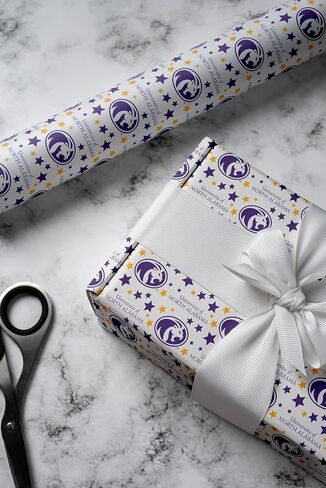 ONDEMAND FAN NCAA Wrapping Paper with Starscape design (North Alabama Lions,Wrapping Paper 30" x12') in Kuwait