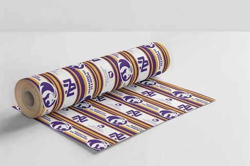 ONDEMAND FAN NCAA Wrapping Paper with Victory Stripes design (North Alabama Lions,Wrapping Paper 30" x20') in Kuwait