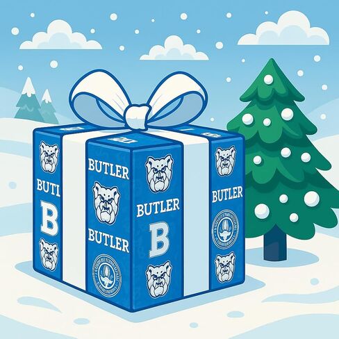 ONDEMAND FAN NCAA Wrapping Paper with Team Tapestry design (Butler Bulldogs,Wrapping Paper 30" x20') in Kuwait