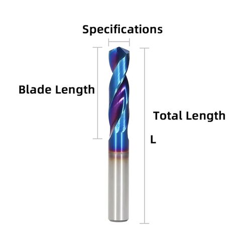 Tungsten Carbide Drill Bits HRC65° Metal Drill Bits for Hard Metal Working CNC Lathe Steel Drilling Tool 7.1-14mm 1 Piece (11.7mmx38x75L) in Kuwait