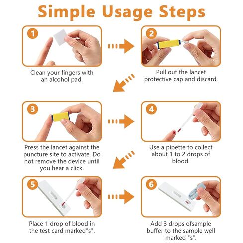 اختبار هيليكوباكتر بيلوري، مجموعات اختبار H. Pylori في المنزل، طقم اختبار H. Pylori مكون من قطعتين النتائج في 10-15 دقيقة. الاختبار الذاتي لـ H-Pylori للاستخدام المنزلي: سريع ودقيق للغاية وسهل الاستخدام. in Kuwait