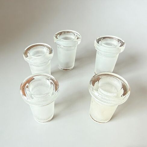 6 PCS Glass Coint Adapter Adapter Accessories ، 14/18 أحجام مفصل لمختبر الكيمياء. in Saudi Arabia