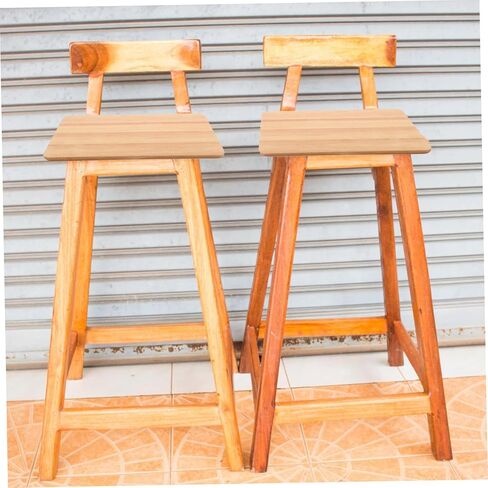 ERINGOGO Square Wooden Stool Seat Replacement Accessory Solid Wood Construction Compatible Dining and Bar Stools for Home and Restaurant Use Sturdy Design in Saudi Arabia