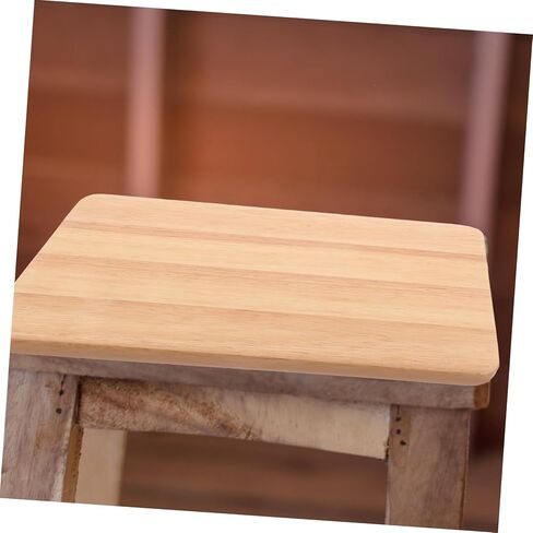 ERINGOGO Square Wooden Stool Seat Replacement Accessory Solid Wood Construction Compatible Dining and Bar Stools for Home and Restaurant Use Sturdy Design in Saudi Arabia