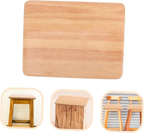 ERINGOGO Square Wooden Stool Seat Replacement Accessory Solid Wood Construction Compatible Dining and Bar Stools for Home and Restaurant Use Sturdy Design in Saudi Arabia