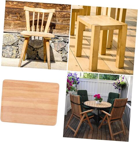 ERINGOGO Square Wooden Stool Seat Replacement Accessory Solid Wood Construction Compatible Dining and Bar Stools for Home and Restaurant Use Sturdy Design in Saudi Arabia