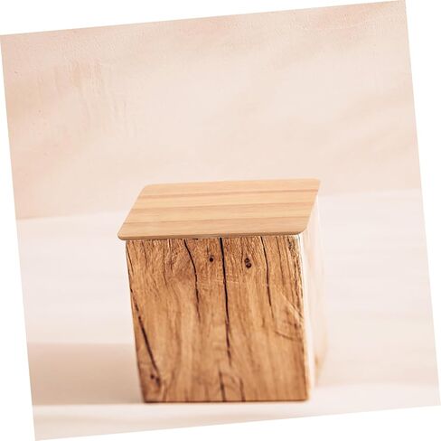 ERINGOGO Square Wooden Stool Seat Replacement Accessory Solid Wood Construction Compatible Dining and Bar Stools for Home and Restaurant Use Sturdy Design in Saudi Arabia