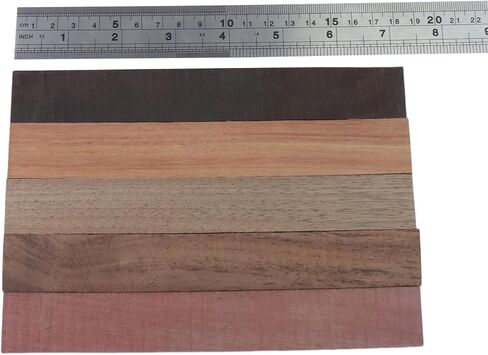 Coshar Ebony Wood Hardwood Lumber Lumber Handle Plate Material for DIY Music Instrument Tools Pen Turning Supplies DIY Crafts,5 of Each Wood Type,10Pcs in Saudi Arabia