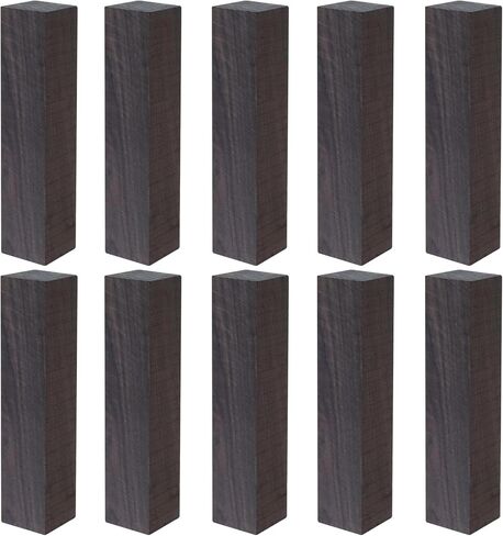 Coshar خشب الأبنوس الخشب الصلب الأسود الخشب مقبض لوحة المواد DIY بها بنفسك أدوات الموسيقى أداة القلم تحول لوازم Crafts بها بنفسك الحرف ، 10 قطعة in Saudi Arabia