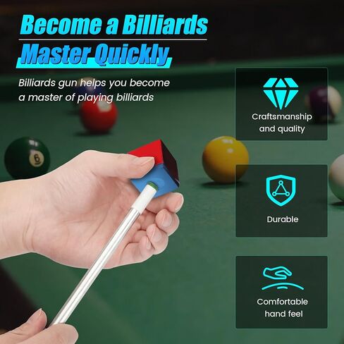 مسدس بلياردو مطور، مسدس حمام السباحة لقاعات البلياردو والنوادي والحانات، مسدس حمام سباحة أوتوماتيكي للمبتدئين وعشاق البلياردو، بندقية حمام سباحة DIY Bolt Action in Kuwait