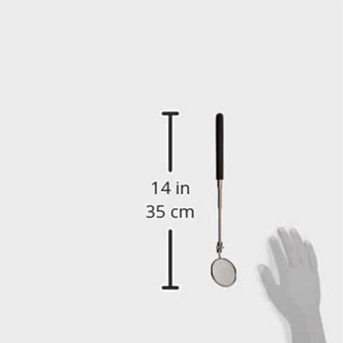 مرآة فحص تلسكوبية عالية التقنية HTC-2 من Ullman Devices، قطر 2-1/4 بوصة، طول من 6-1/2 بوصة إلى 36-3/8 بوصة، عبوة من 5 قطع in Kuwait