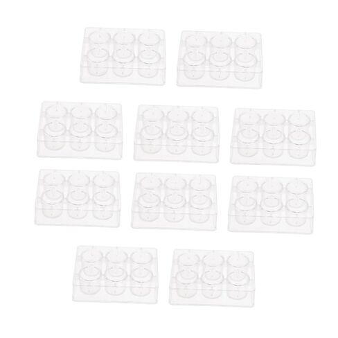 10Pcs Clear Reaction Plates Lab Experiment Plates for Chemical Reactions High Light Transmittance for Practical Experiments in Saudi Arabia