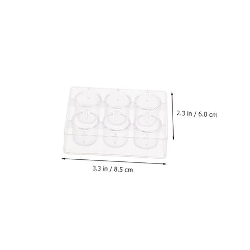 10Pcs Clear Reaction Plates Lab Experiment Plates for Chemical Reactions High Light Transmittance for Practical Experiments in Saudi Arabia