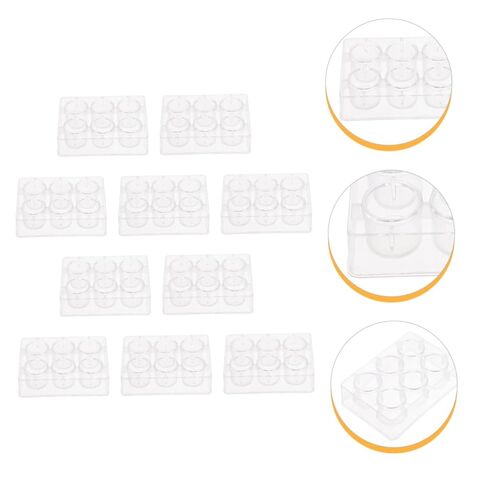 10Pcs Clear Reaction Plates Lab Experiment Plates for Chemical Reactions High Light Transmittance for Practical Experiments in Saudi Arabia