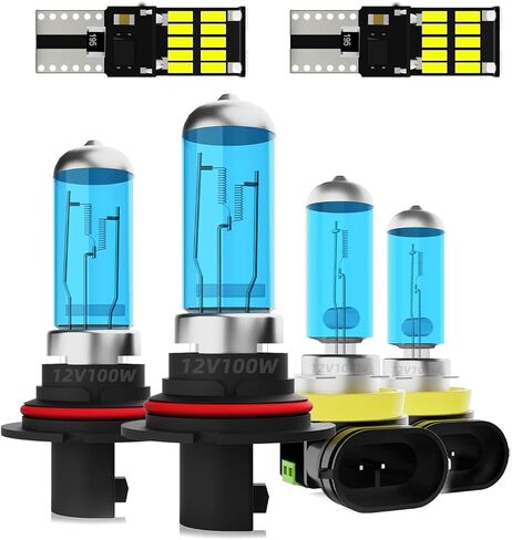 مصابيح المصابيح الأمامية تتناسب مع Nissan Frontier 2003-2019 ، 9007 Combo Low Dual Beam Dual ، مصابيح هالوجين ذات إضاءة عالية 5500 كيلو فائقة ، 2 مساءً in Kuwait