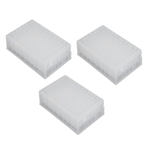 Deep Well Plate 96 Wells 2.2ML PP Plastic Laboratory Storage Microplates with Alphanumeric Organization for HTS and Low Temperature Use in Saudi Arabia